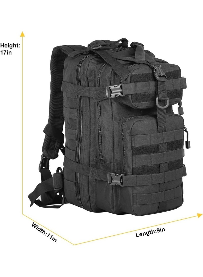 Bukela Small Military Tactical Backpack 30L Assault Backpack Tactical Bag for Outdoor,Hiking, Camping Travel (Black) - Image 3
