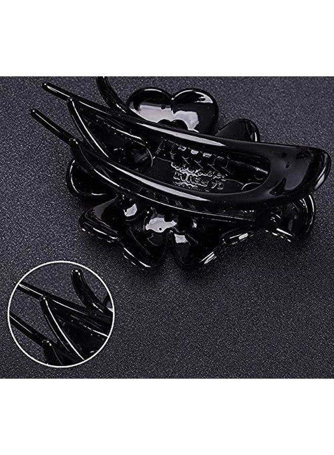 ZEMANIA Single Flower Rhinestones Hair Clip For Women and Girls | Crystal Fancy Hair Back Clip | Elegant Thick Long Hair Bun Clip (9.5 cm x 7.5 cm) - Image 5