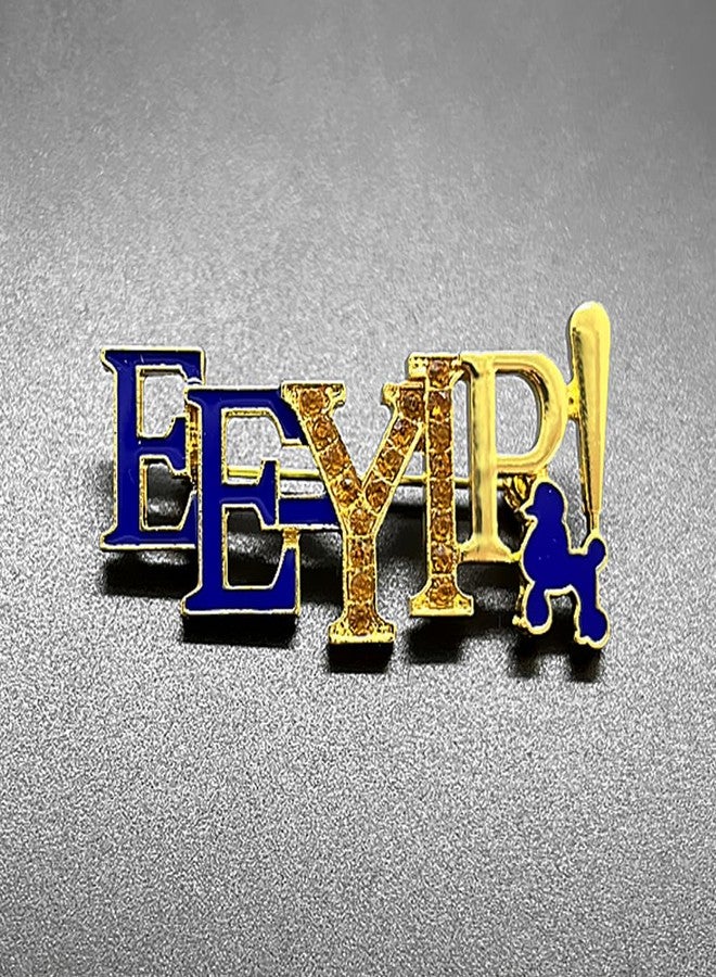 muiot SIGMA GAMMA RHO sorority society Symbol poodle EE-YIP letter Label Enamel Metal Brooch Pin - Image 3