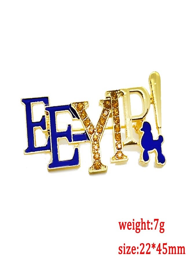 muiot SIGMA GAMMA RHO sorority society Symbol poodle EE-YIP letter Label Enamel Metal Brooch Pin - Image 2