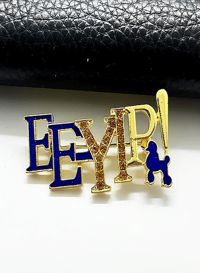 muiot SIGMA GAMMA RHO sorority society Symbol poodle EE-YIP letter Label Enamel Metal Brooch Pin - Image 4