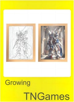 TNGames Night Lamp,wall painting with lamp，Mobile Suit Gundam，23*17cm  - Image 1