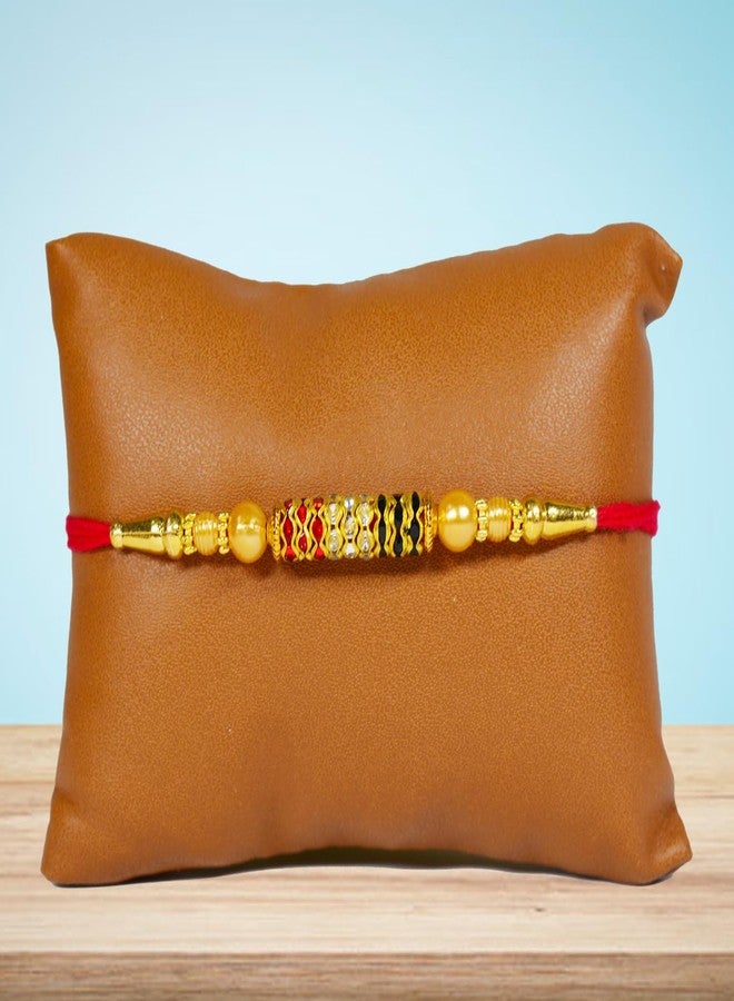 Avirons Designer Rakhi Gift pack for Brother | Unique Rakhi Gift for Raksha Bandhan for Brother | Rakhi Gift for Bhai with Rakhi and Greeting Card - Image 2