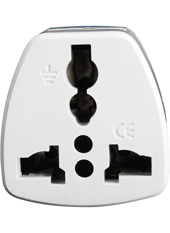 Pack of 3 Pieces Universal travel Plug Adapter, AU, UK, US to EU AC Power Plugs Adapter, 2 Pin Travel Wall Plug Converter (EU plug 3 Pieces)