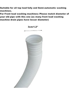 erorex Top Load Fully And Semi Automatic Washing Machine Flexible Waste Water Outlet Drain Hose Pipe 1.5M  - Image 2