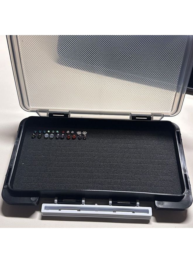 Earring Storage Box, Small elry Box, Earring And Ear Drop Organizer, Sponge Hole elry Portable Display Frame