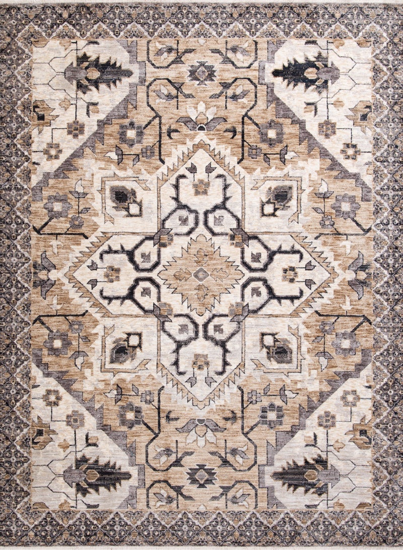 لوفت كريسنت، سجادة أريكة، سجادة غرفة معيشة حديثة، سجادات أرضية ناعمة، وسائد سجادة، سجادة أريكة غير قابلة للانزلاق، سجادة غرفة معيشة قابلة للغسل، مقاس 230 × 310 سم، بيج MULTI-531/RD9-W - Image 2