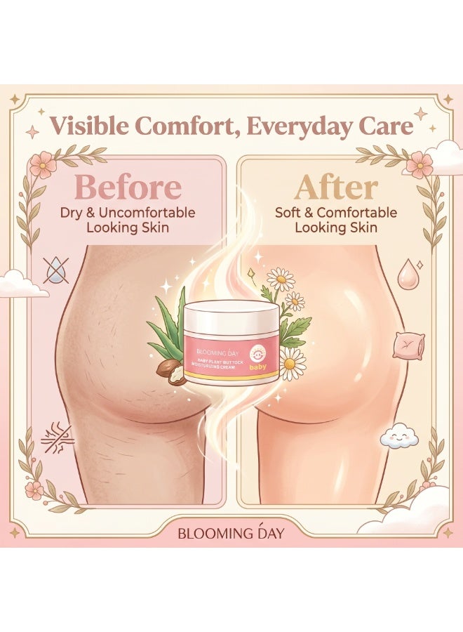 BLOOMING DAY EN: Blooming Day Baby Plant Buttock Moisturizing Cream with Zinc Oxide – Protective Diaper Area Care, 50ml - Image 4