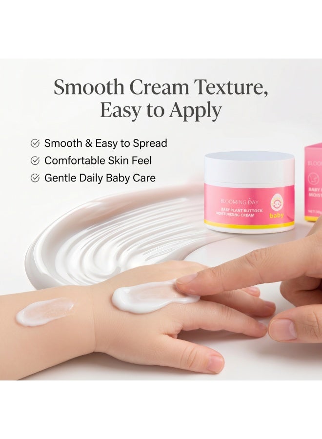 BLOOMING DAY EN: Blooming Day Baby Plant Buttock Moisturizing Cream with Zinc Oxide – Protective Diaper Area Care, 50ml - Image 3
