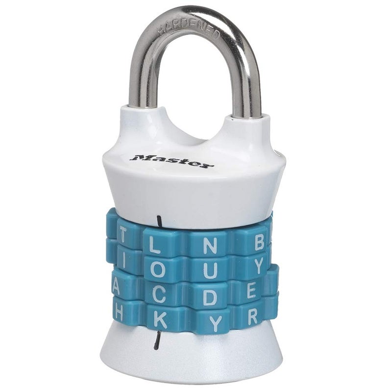Master Lock Master Lock Word Combination Lock, Set Your Own Word Lock for Gym and School Lockers, Colors May Vary, 1535DWD  - Image 1