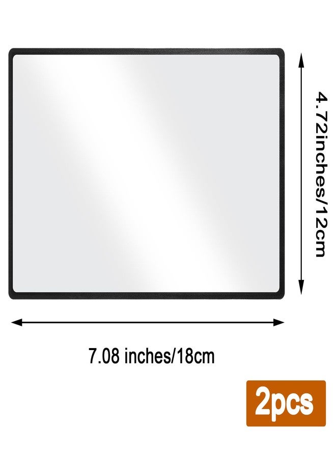 KFHENSOMR 2Pcs Magnifying Sheets, 4X Magnifying Sheet Fresnel Lens Bookmark - Image 2
