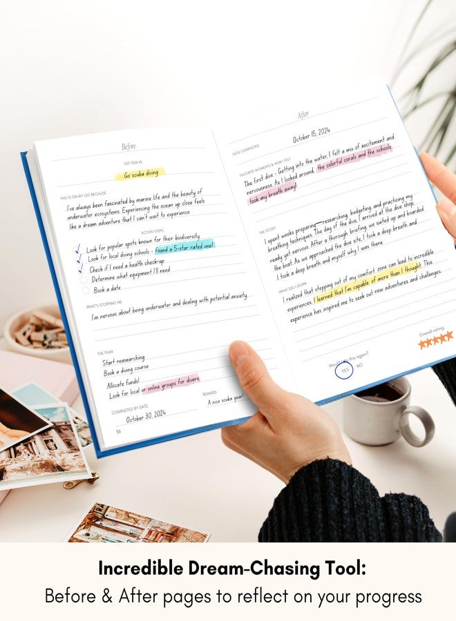 Lamare Bucket List Journal - Dream, Plan & Reflect | Vision Board, Adventure Bucket List & Travel Book | Couples Bucket List Book, Couple Adventure Book - Image 2