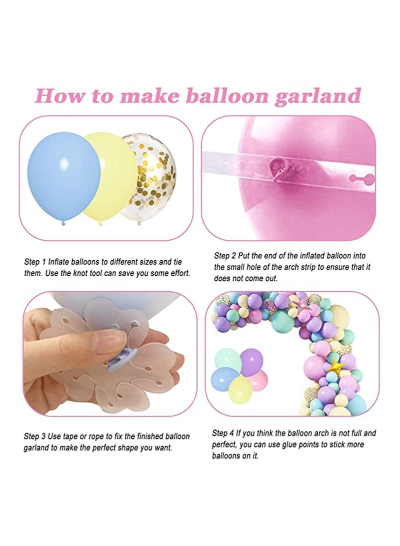 كابتن تيك 147 Pcs Unicorn Birthday Balloons Arch Garland Kit 40 Unicorn Balloon Pink Purple Blue Confetti Balloons Birthday Banner 8 Tools for Girls Unicorn Birthday Party Decorations Baby Shower - Image 5