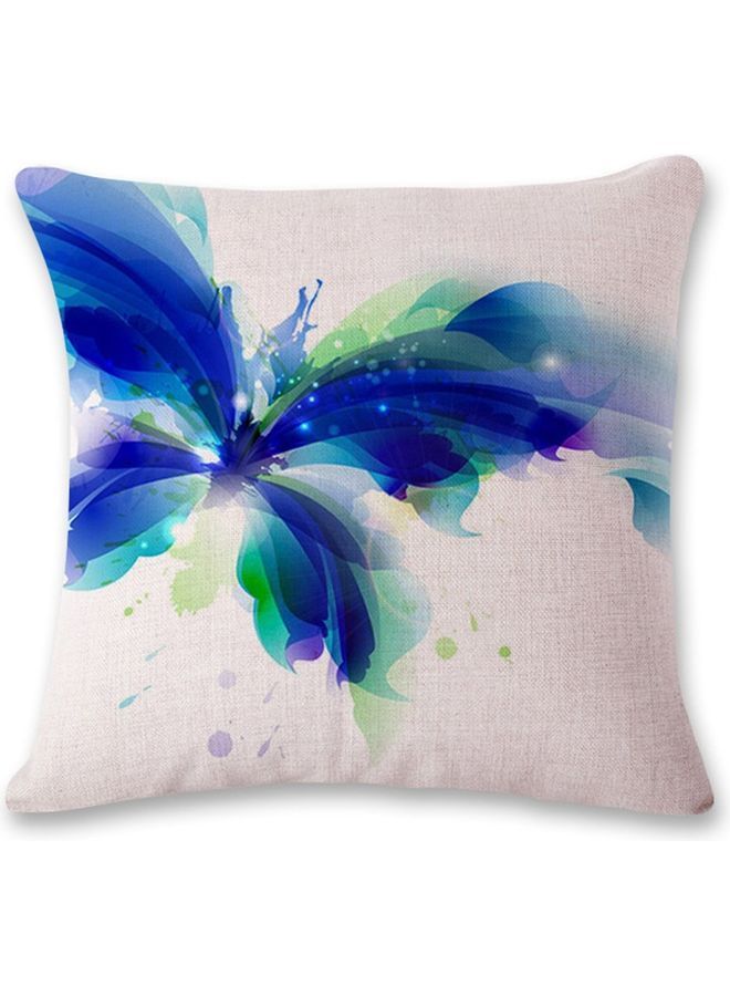 نيبمينينت غطاء وسادة ديكور بطبعة بسيطة أبيض