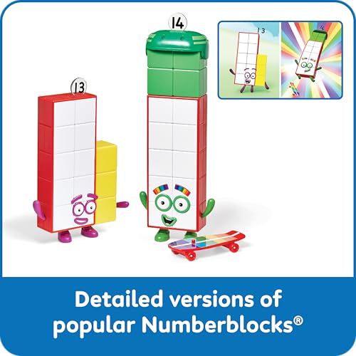 hand2mind Numberblocks Friends Thirteen and Fourteen Figures, Numbers for Toddlers, Math Toys for Kids 3-5, Small Figurines for Kids, Preschool Learning & Education Toys, Birthday Gifts for Kids - Image 3