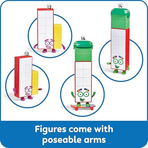 hand2mind Numberblocks Friends Thirteen and Fourteen Figures, Numbers for Toddlers, Math Toys for Kids 3-5, Small Figurines for Kids, Preschool Learning & Education Toys, Birthday Gifts for Kids - Image 5