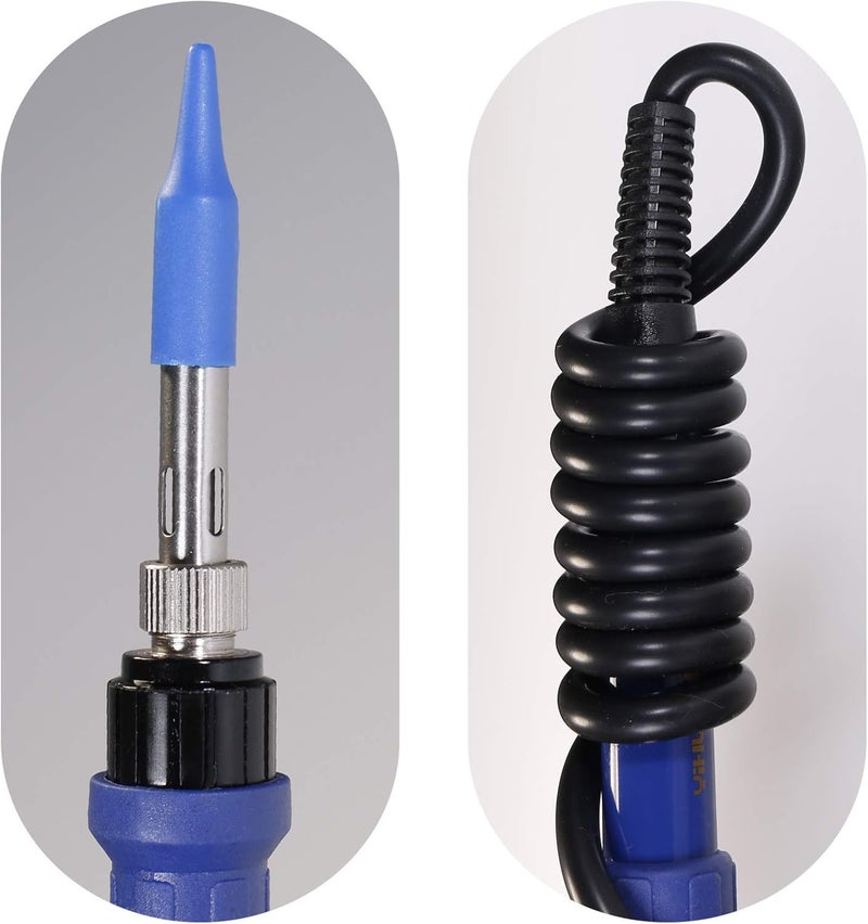 YIHUA 907I Blue Grip Replacement Soldering Iron Handpiece for Yihua 862BD+, 853D 2A USB, 853D 3A USB, and 853D 5A II Models - Image 5