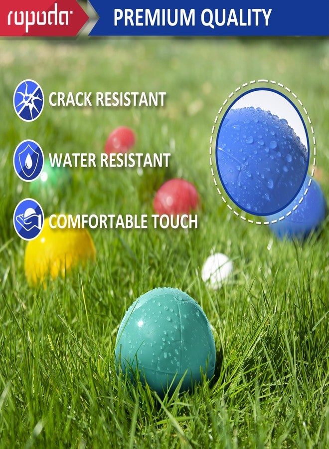 ropoda 90mm Bocce Ball Set, Lighter Bocce Ball for Beginners with 8 Balls, Pallino, Case and Measuring Rope for Backyard/Beach/Lawn, Composite Plastic for Kids Teens Beginners - Image 3