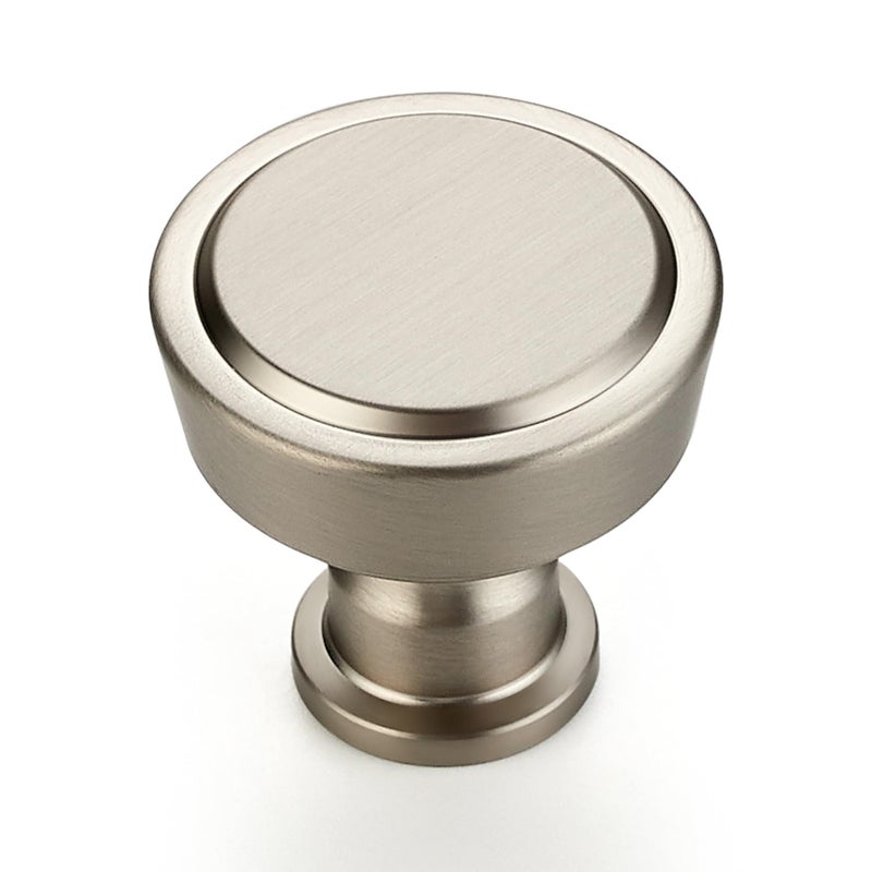 Ravinte 30 Pack Brushed Nickel Kitchen Cabinet Knobs Single Hole Round Dresser Knobs Cabinet Hardware for Kitchen Dresser Drawers - Image 2