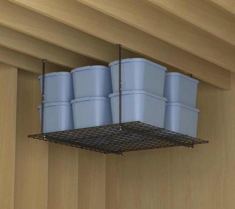 HyLoft 00625 45-Inch x 45-Inch Overhead Steel Garage Storage System & Rack,Hammertone - Image 4