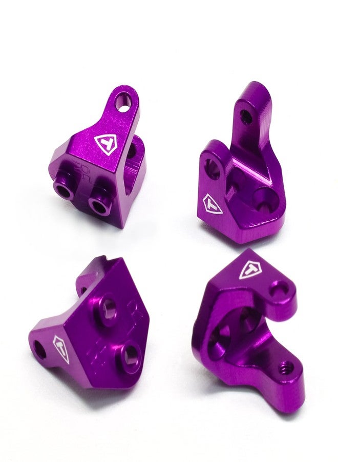 TREAL Aluminum 7075 Shock Mounts Set (4) for 1/18 Mini LMT Monster Truck Brackets(Purple) - Image 1