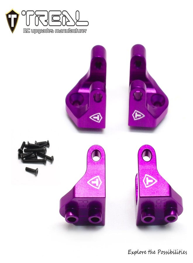 TREAL Aluminum 7075 Shock Mounts Set (4) for 1/18 Mini LMT Monster Truck Brackets(Purple) - Image 2