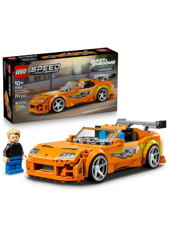 LEGO Speed Champions The Fast and The Furious Toyota Supra MK4 77260 (Age 10+, 292 Pieces) - Image 1