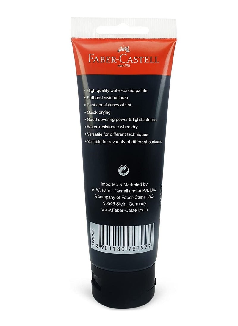 FABER-CASTELL طلاء ألوان أكريليك 120 مل أسود  - Image 2
