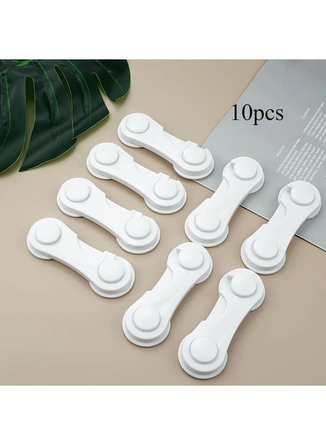 10pcs High Security Cabinet Door Locks Easy Install Adhesive Safety Locks Universal - Image 1