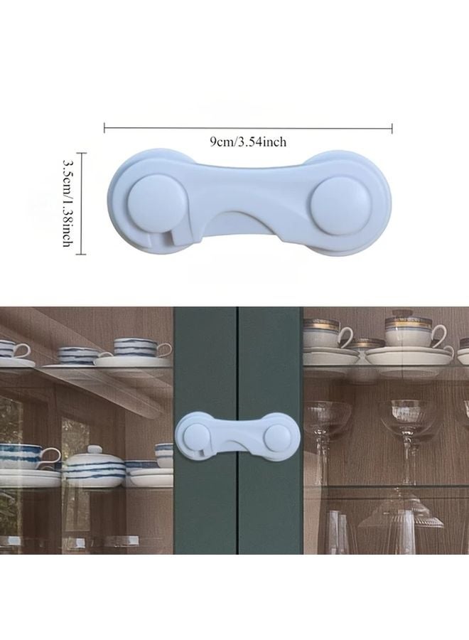 10pcs High Security Cabinet Door Locks Easy Install Adhesive Safety Locks Universal - Image 3
