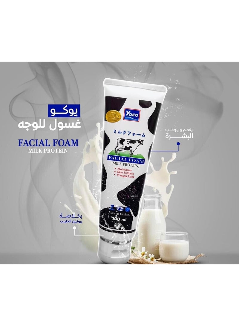 يوكو رغوة للوجه ببروتين الحليب - 100 مللي - Image 2