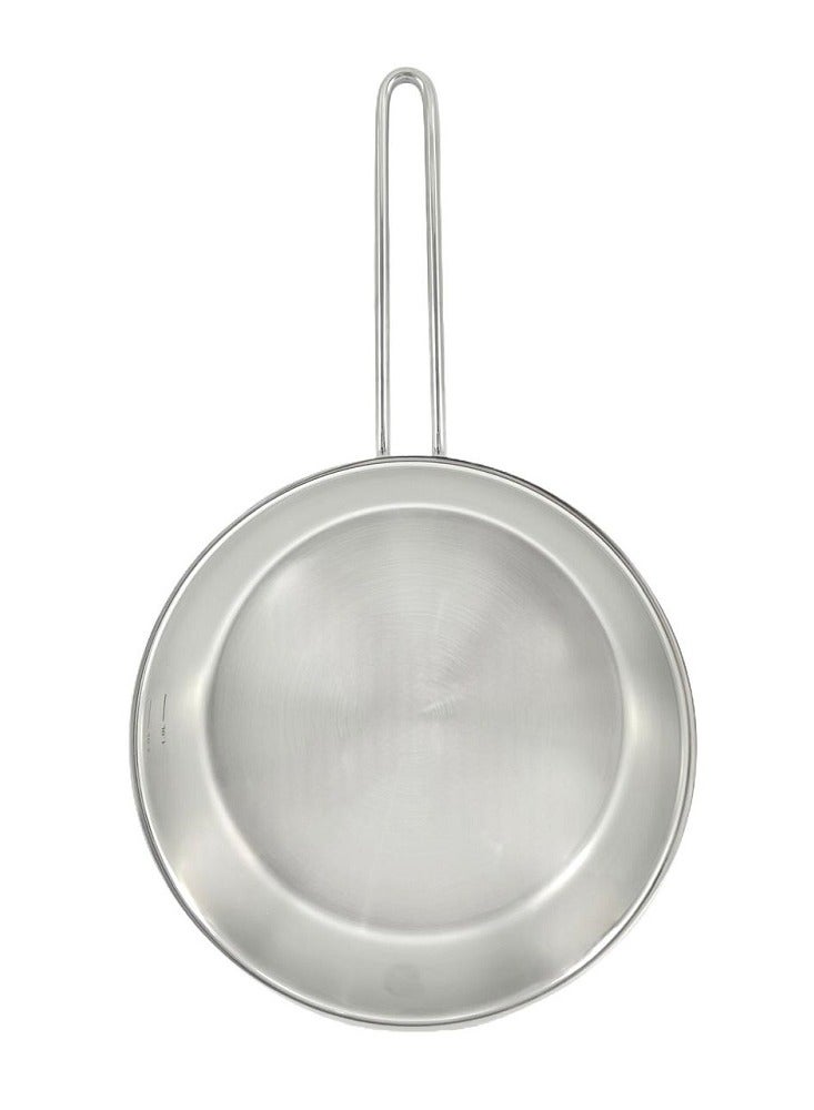 Astra مقلاة أسترا بريميوم من الفولاذ المقاوم للصدأ 26 سم سعة 3.4 لتر - مقلاة عالية الجودة غير لاصقة من الفولاذ المقاوم للصدأ مع توزيع ممتاز للحرارة - Image 2