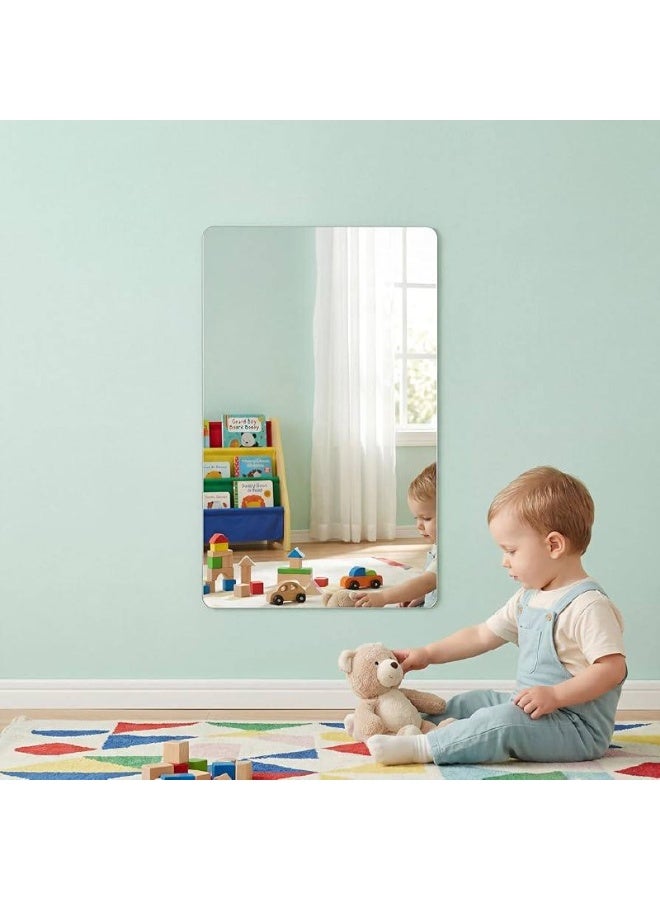 Rectangular Mirror Sticker This product is a self-adhesive acrylic mirror designed as easy-to-install wall décor for bathrooms or bedrooms. Small size: 20x30 cm  Code: AZ-5-3 - Image 2