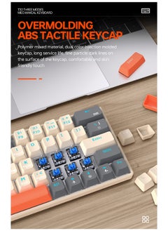T-WOLF 60% Wired Mechanical Gaming Keyboard RGB Backlit Ultra-Compact Mini Keyboard Waterproof Mini Compact 63 Keys Keyboard for PC Mac Gamer Typist Travel Easy to Carry on Business Trip  - Image 5