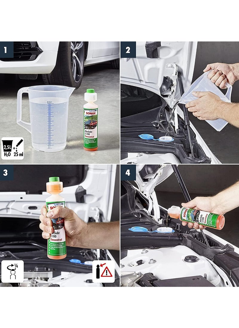 SONAX Sonax clear view 1:100 concentrate 250ML art.no. 371141 Windscreen Washer Fluid  - Image 3