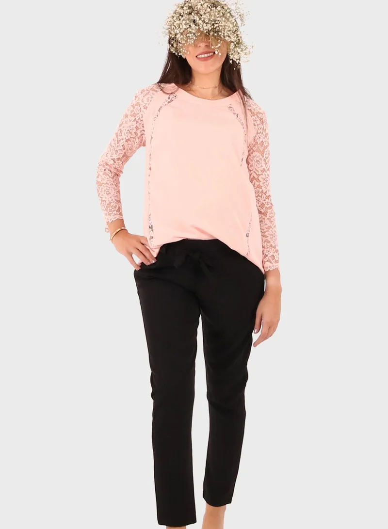 Oh9shop High Waist Pants