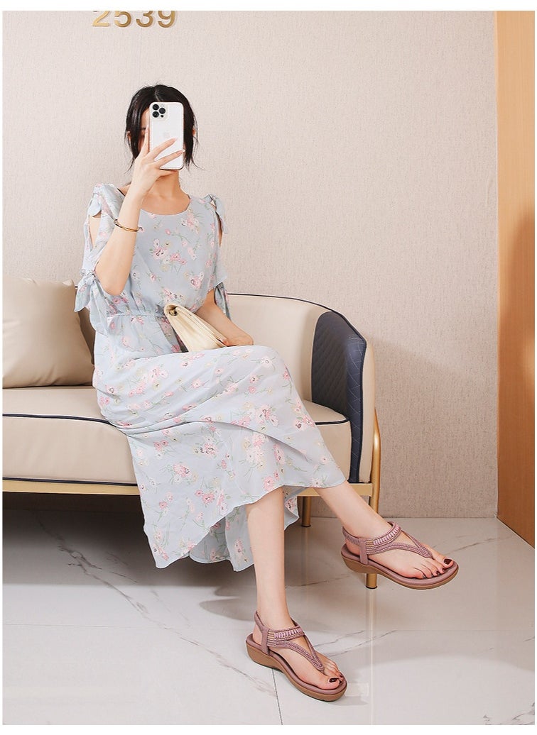 SIKETU Quality Vintage Women's Sandals Brand  Casual Comfortable Female Flats Summer Casual  Shoes  - Image 4