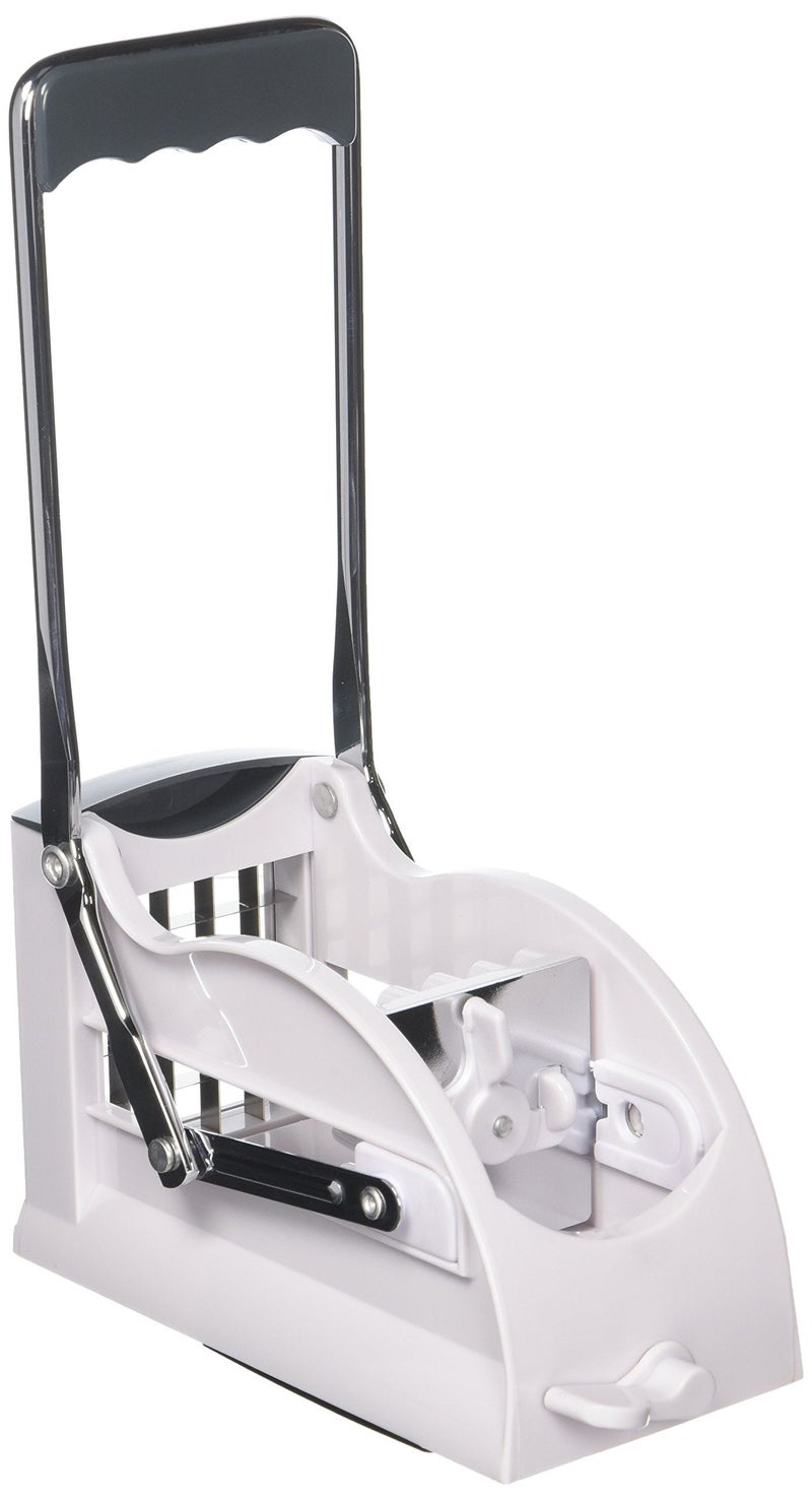 Westmark Multipurpose French Fry Cutter with 3 Thickness Adjustable Stainless Steel Blades and Non-Slip Suction Pad (Silver) - Image 2