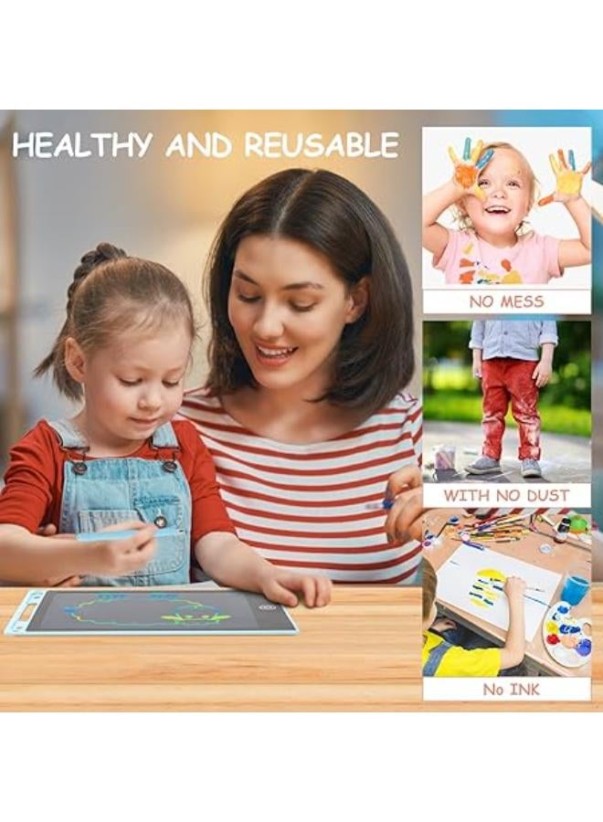 10 Inch LCD Writing Tablet for Kids, Colorful Doodle Board Drawing Pad for Kids, Electronic Drawing Board Erasable & Reusable, LCD Drawing Tablet for Kids 2 3 4 5 6 Years Toddler Toys Gifts -Pink - Image 3