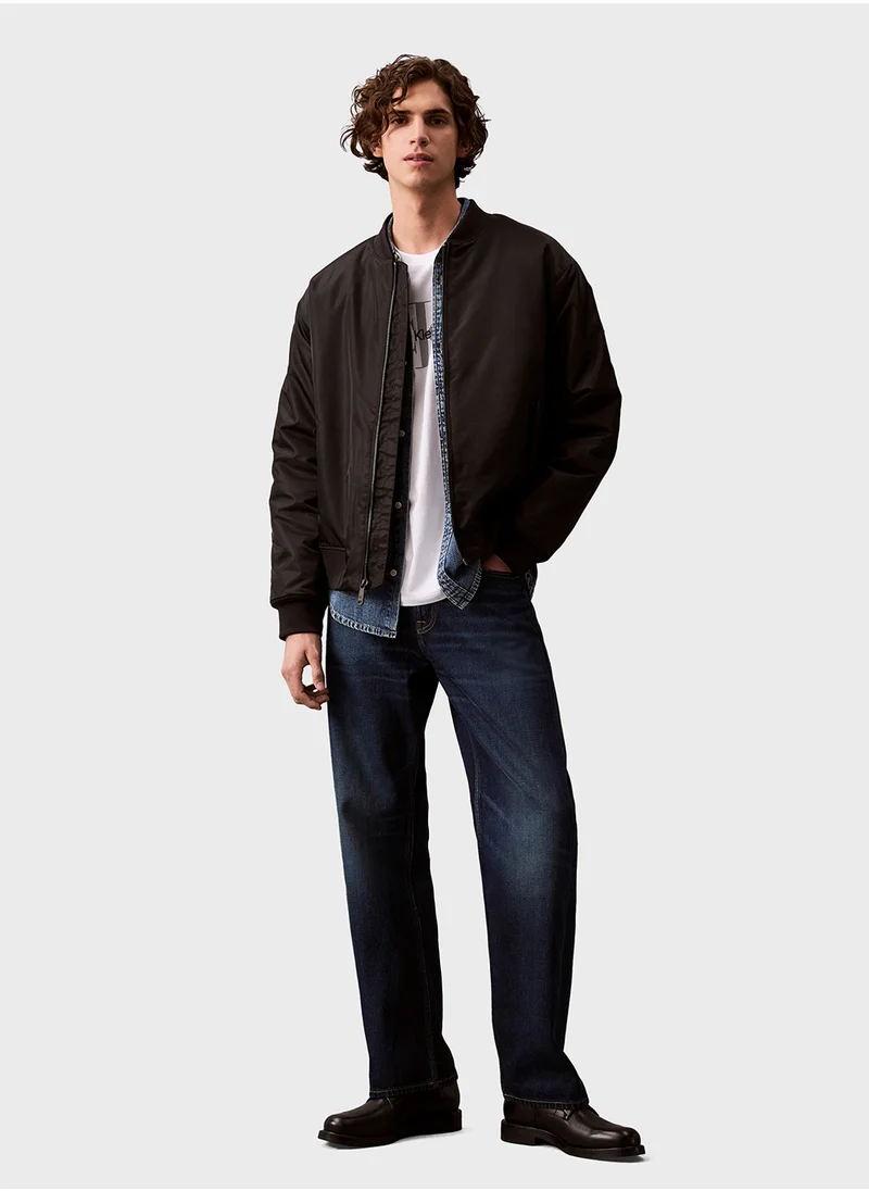 Calvin Klein Jeans Zip Through Bomber  Jacket