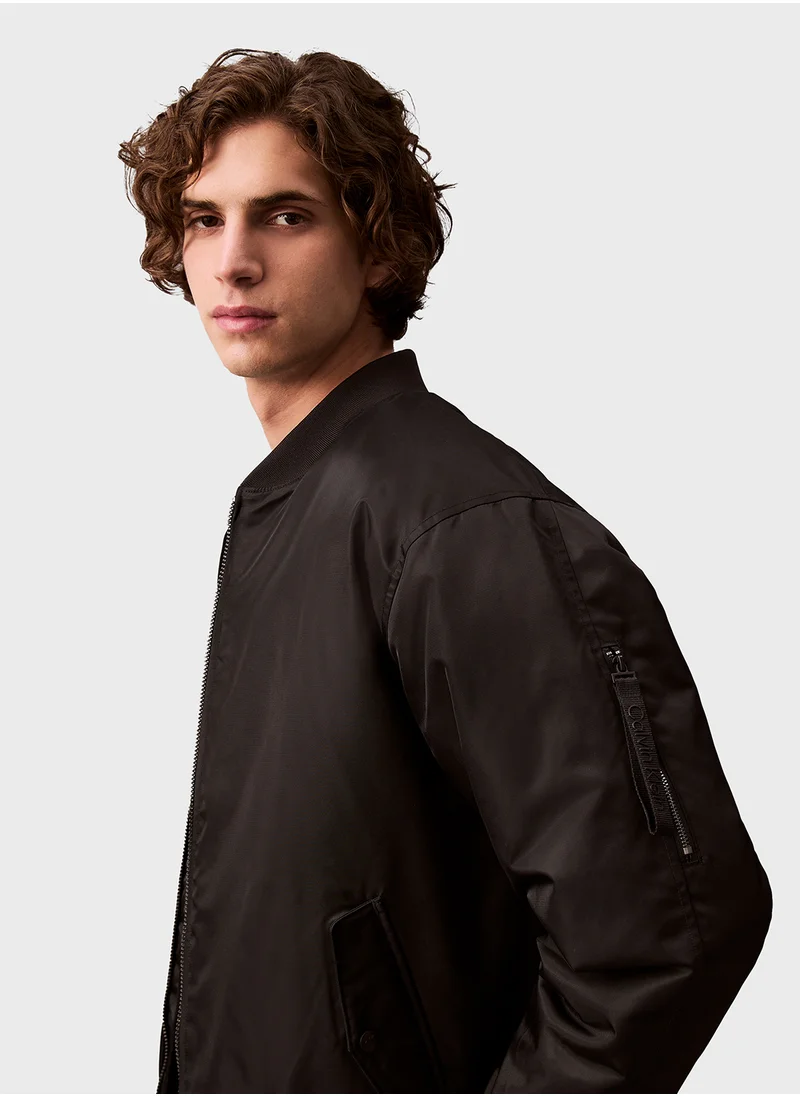 Calvin Klein Jeans Zip Through Bomber  Jacket