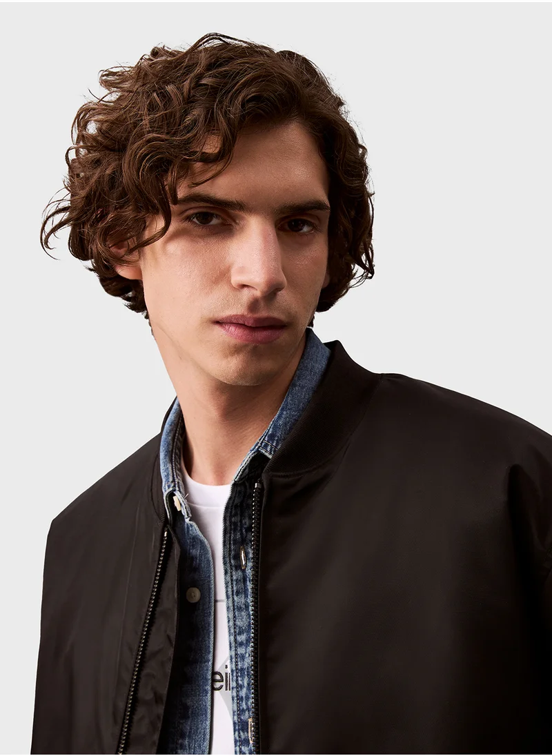 Calvin Klein Jeans Zip Through Bomber  Jacket
