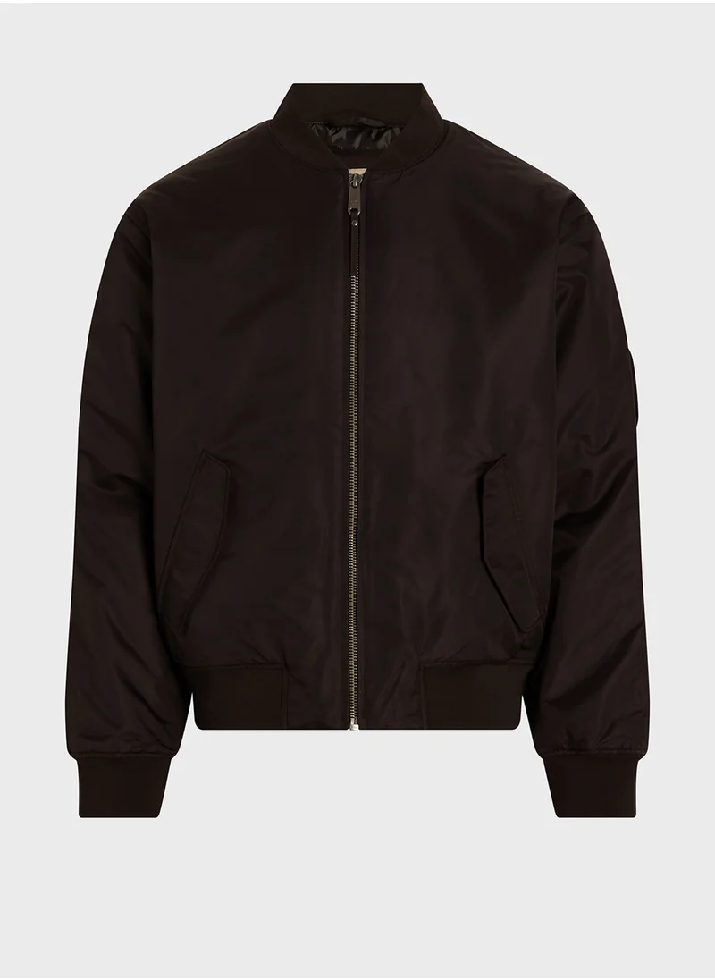 Calvin Klein Jeans Zip Through Bomber  Jacket