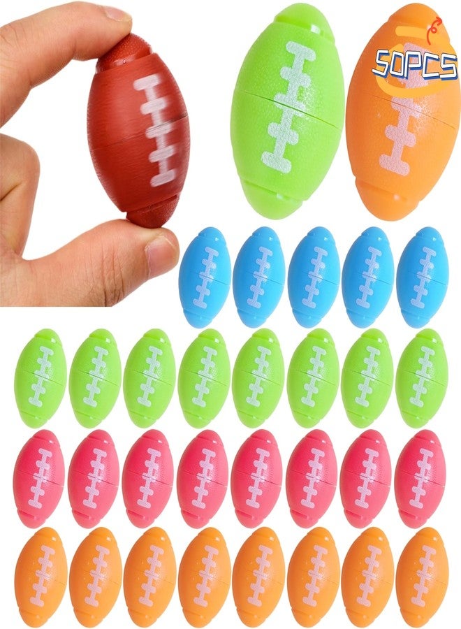 Nbguigdstr 50 Pcs Mini Football Fidget Spinners Bulk,Fidget Spinner Toy for Kids Party Favors, Pinata Goodie Bags Stuffers, Birthday Return Gifts, Classroom Prizes Rewards, Treasure Box Toys - Image 1