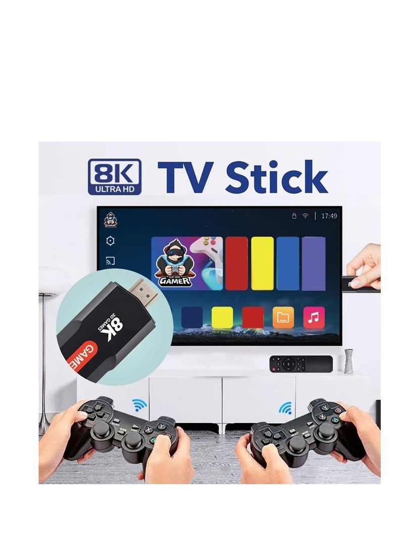 JOROBO - Q9 8K Game TV Stick with Gaming Box, Wireless Controller, 64G Game Storage, Dual Band 5G, WiFi and Bluetooth - Compatible with Android TV Fire Stick - Image 1