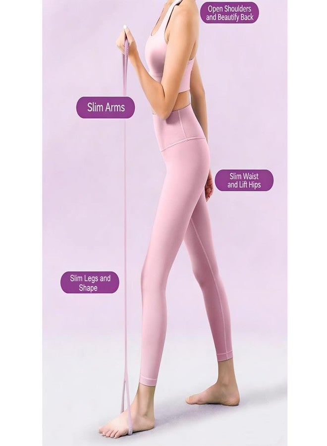 ZHENAN 8-Shaped Fitness Resistance Bands - High Elastic Resistance Yoga Rope, Home Training Chest,Arm,Shoudler Back Expansion and Stretching Band, Yoga Pilates Fitness Band 1 Pack, Purple - Image 4
