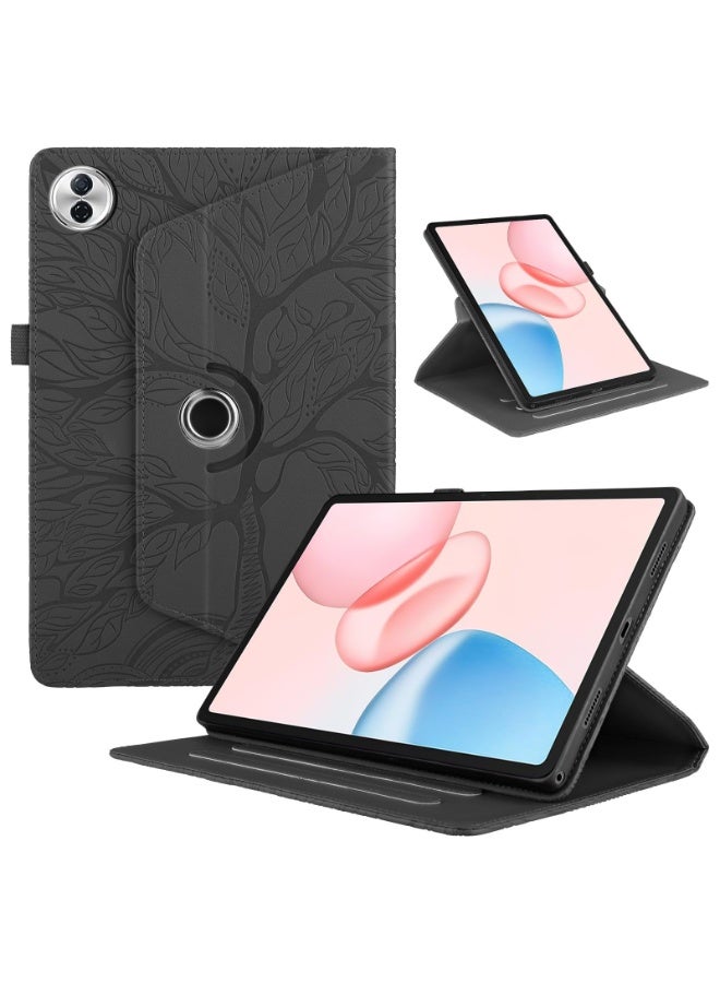 general Protective Case Cover Compatible with Honor Pad 10 12.1 inch (2025) 360 Degree Rotating Stand Foldable Cover Tree of Life Embossed Shell - Image 1