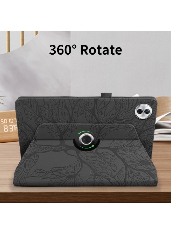 general Protective Case Cover Compatible with Honor Pad 10 12.1 inch (2025) 360 Degree Rotating Stand Foldable Cover Tree of Life Embossed Shell - Image 3