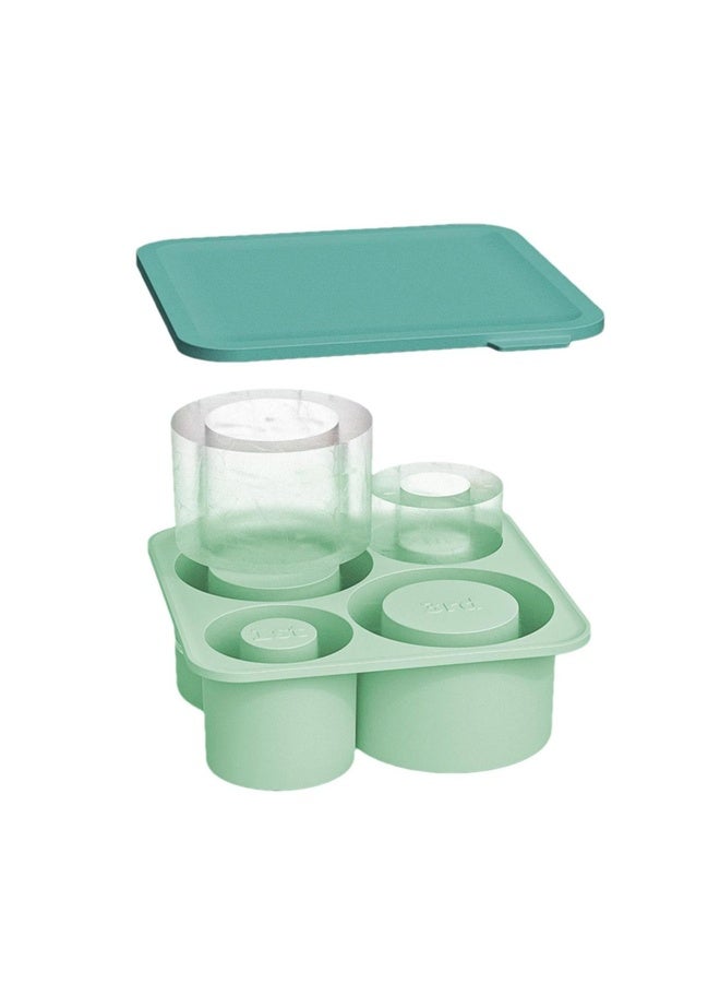 HuHa For Stanley Cup 4 In 1 Ice Lattice Mold Silicone Ice Maker Box(Green) - Image 1