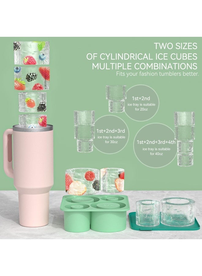 HuHa For Stanley Cup 4 In 1 Ice Lattice Mold Silicone Ice Maker Box(Green) - Image 4